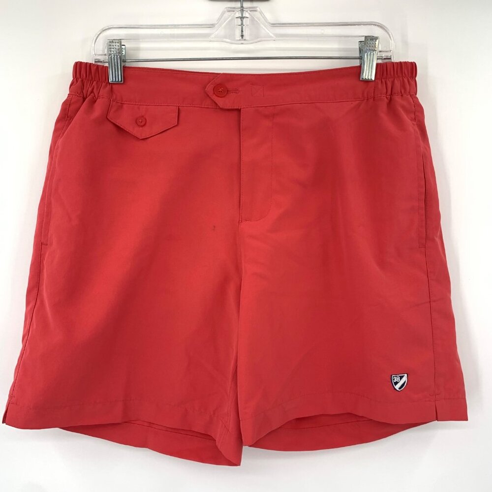 Daniel Cremieux Red/Orange Mesh Lined Men's Swimwear Size Medium - Picture 8 of 9